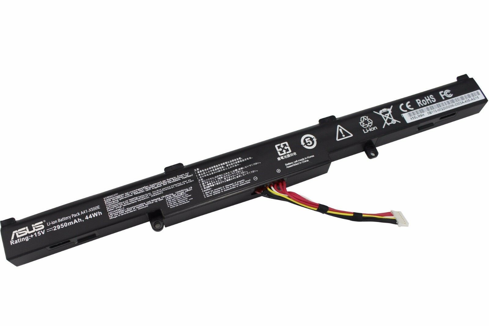 Аккумулятор Asus X450J (A41-X550E) 15V 44Wh