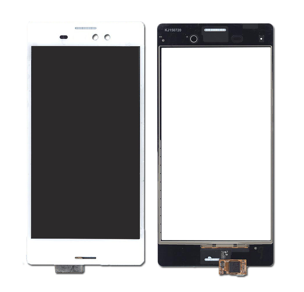 Сенсорное стекло (тачскрин) для Sony Xperia M4 Aqua белое