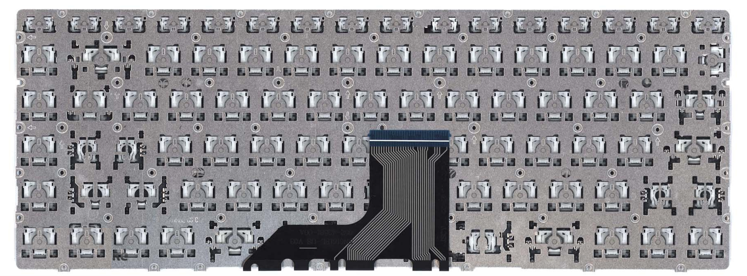 Клавиатура  HP Envy 13-ad000 серебристая, с подсветкой, OEM