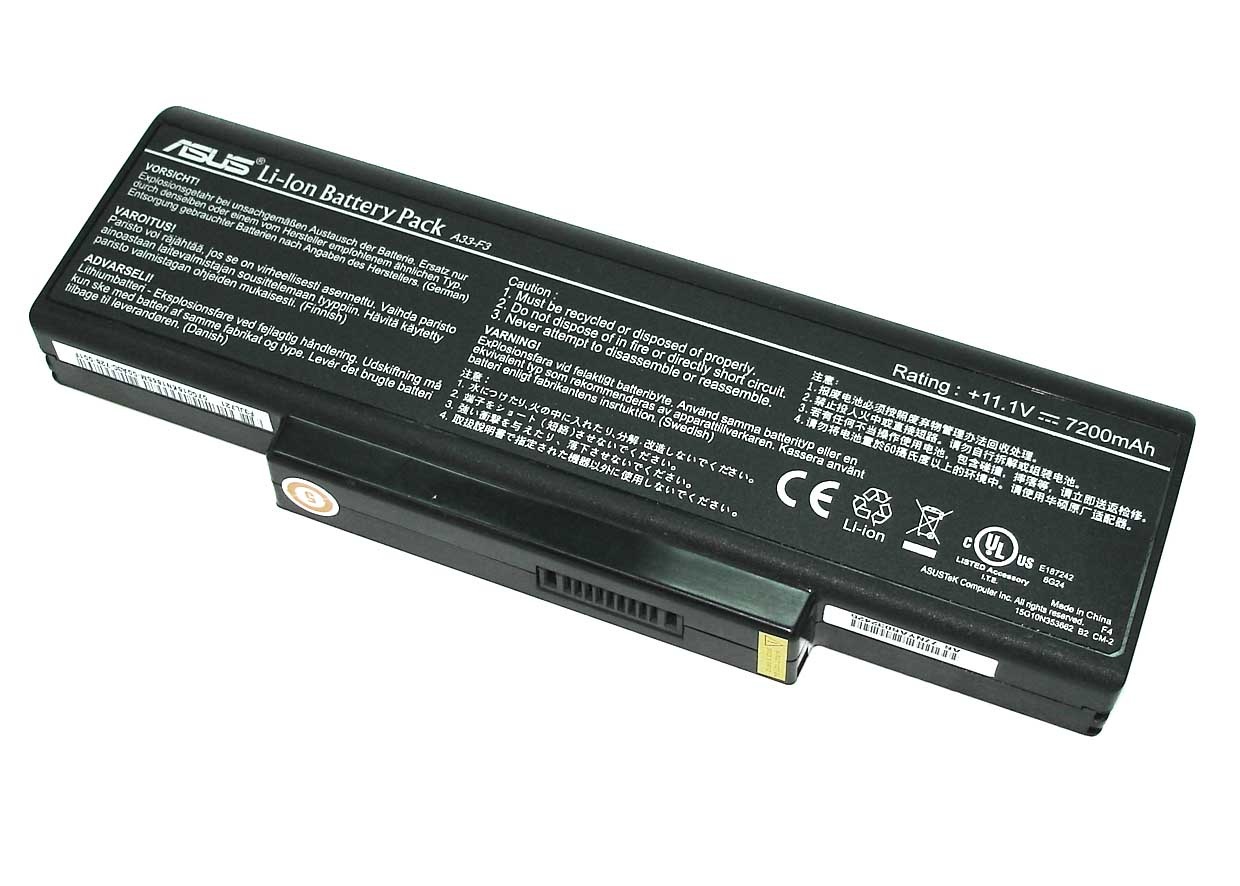 Аккумулятор ASUS F3 11.1V, 7200mAh, Original