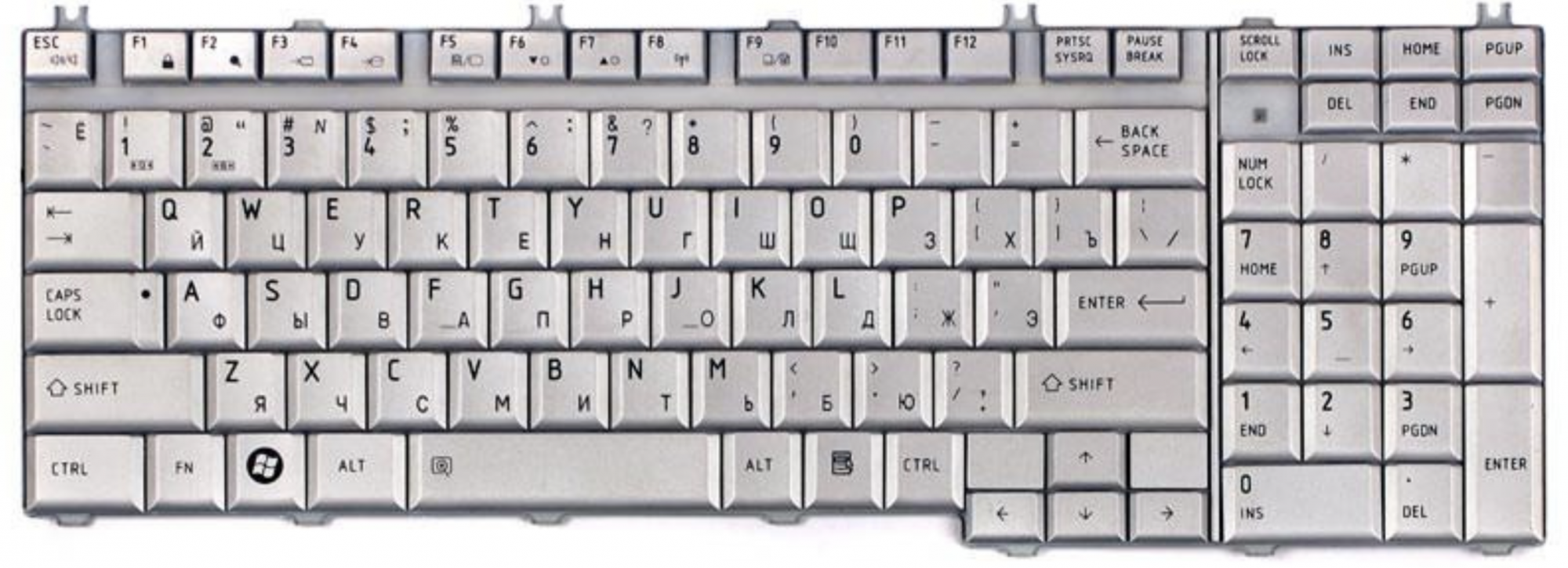 Клавиатура Toshiba Satellite L350 OEM