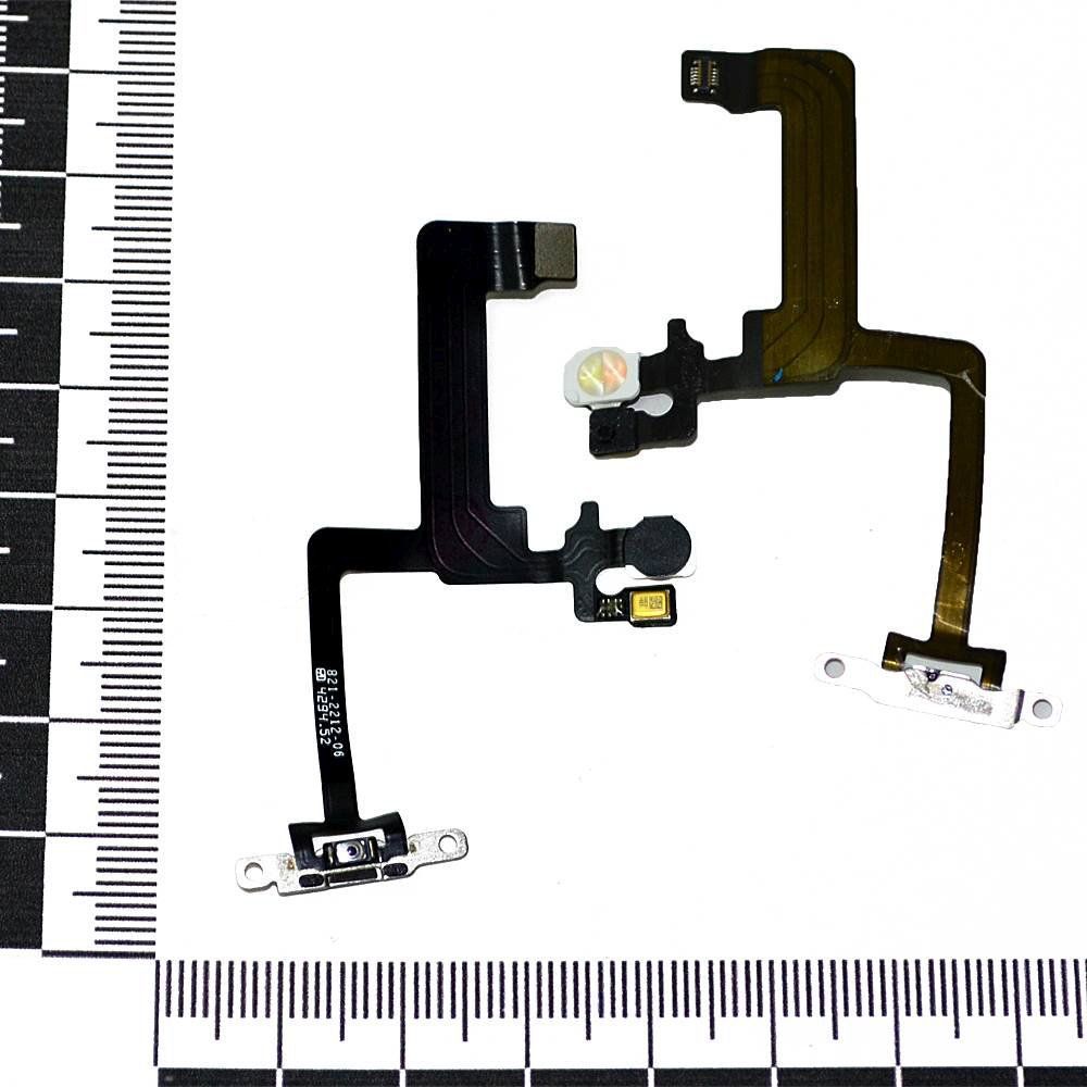 Шлейф iPhone 6 Plus + кнопка вкл + микрофон orig Factory