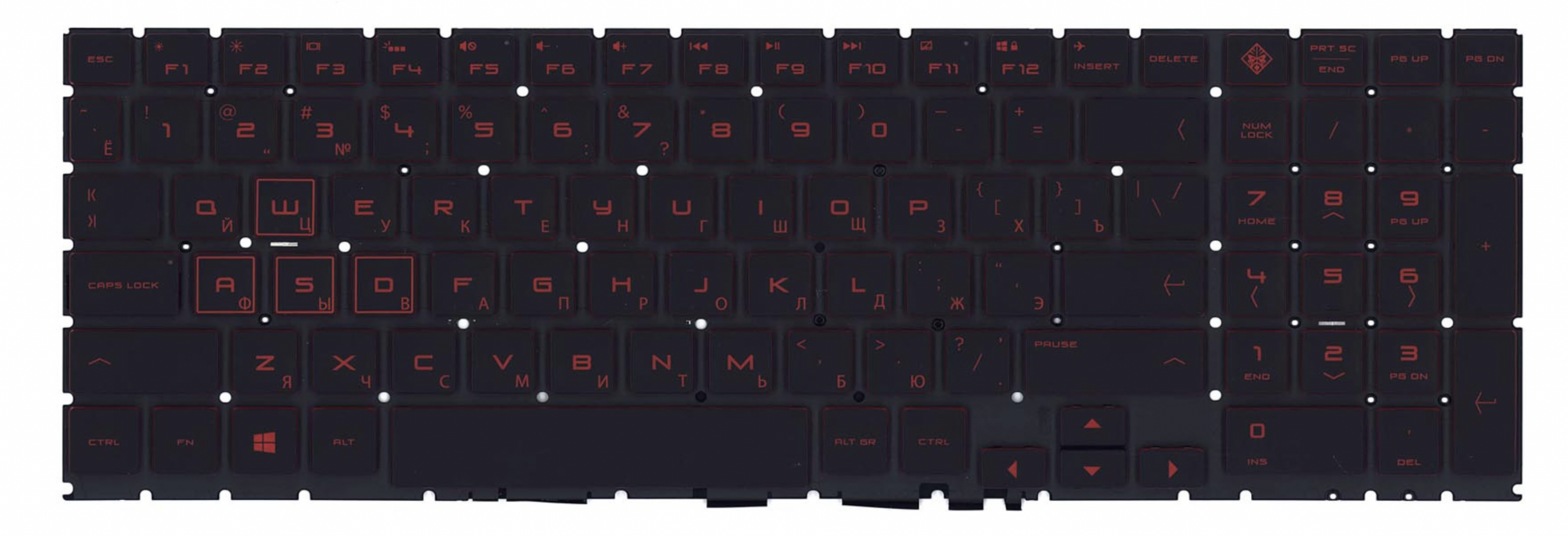 Клавиатура HP Omen 15-dc с подсветкой, OEM