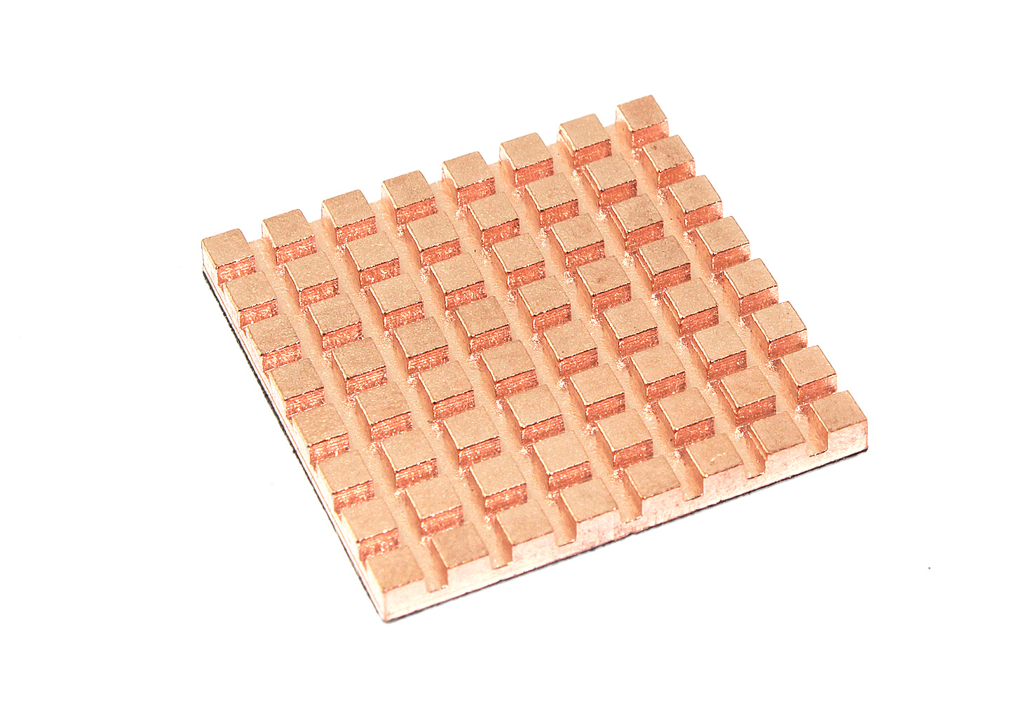 Медный радиатор 35х35х3мм с термоскотчем 3M 9448A