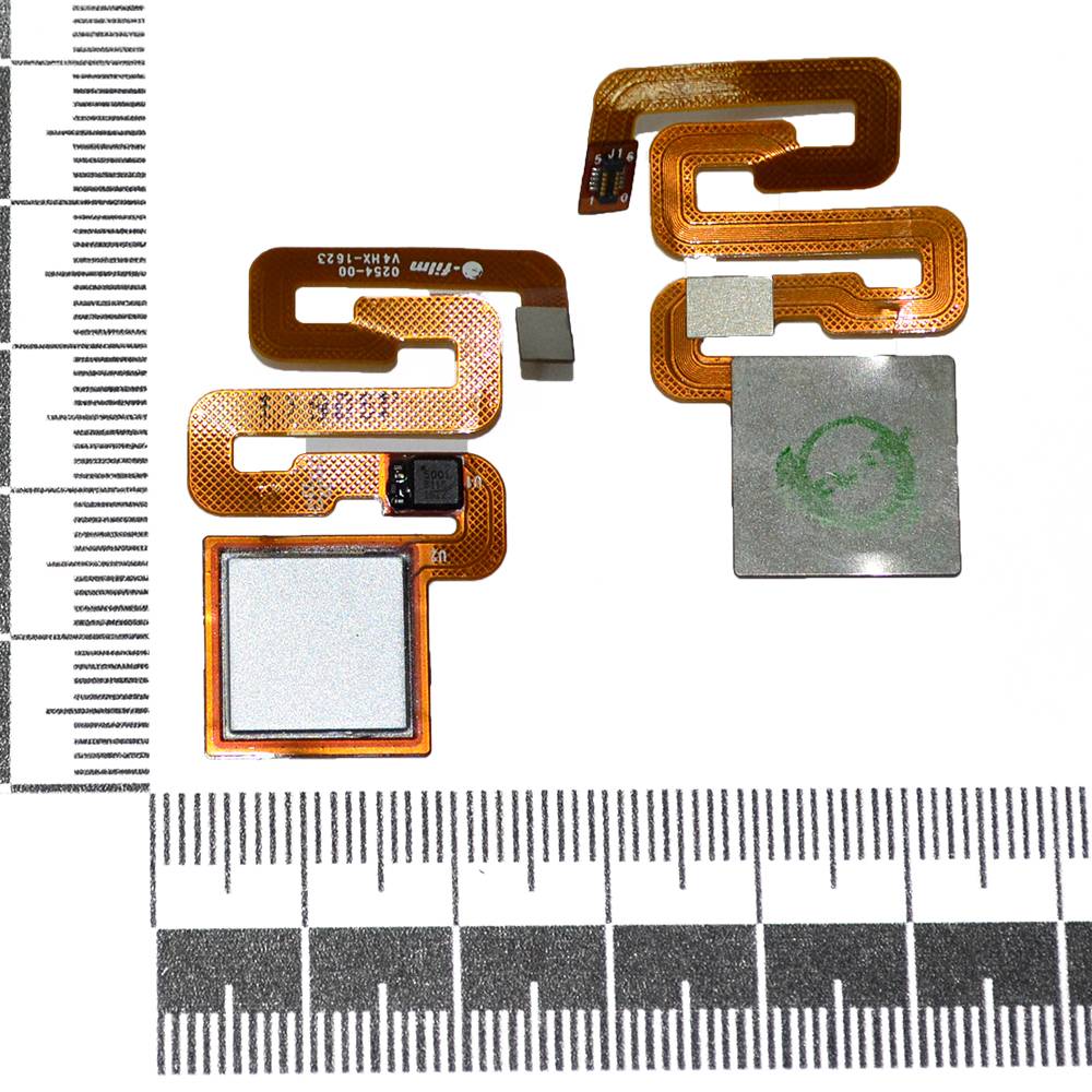 Шлейф Xiaomi Redmi 4X + сканер отпечатка пальца белый