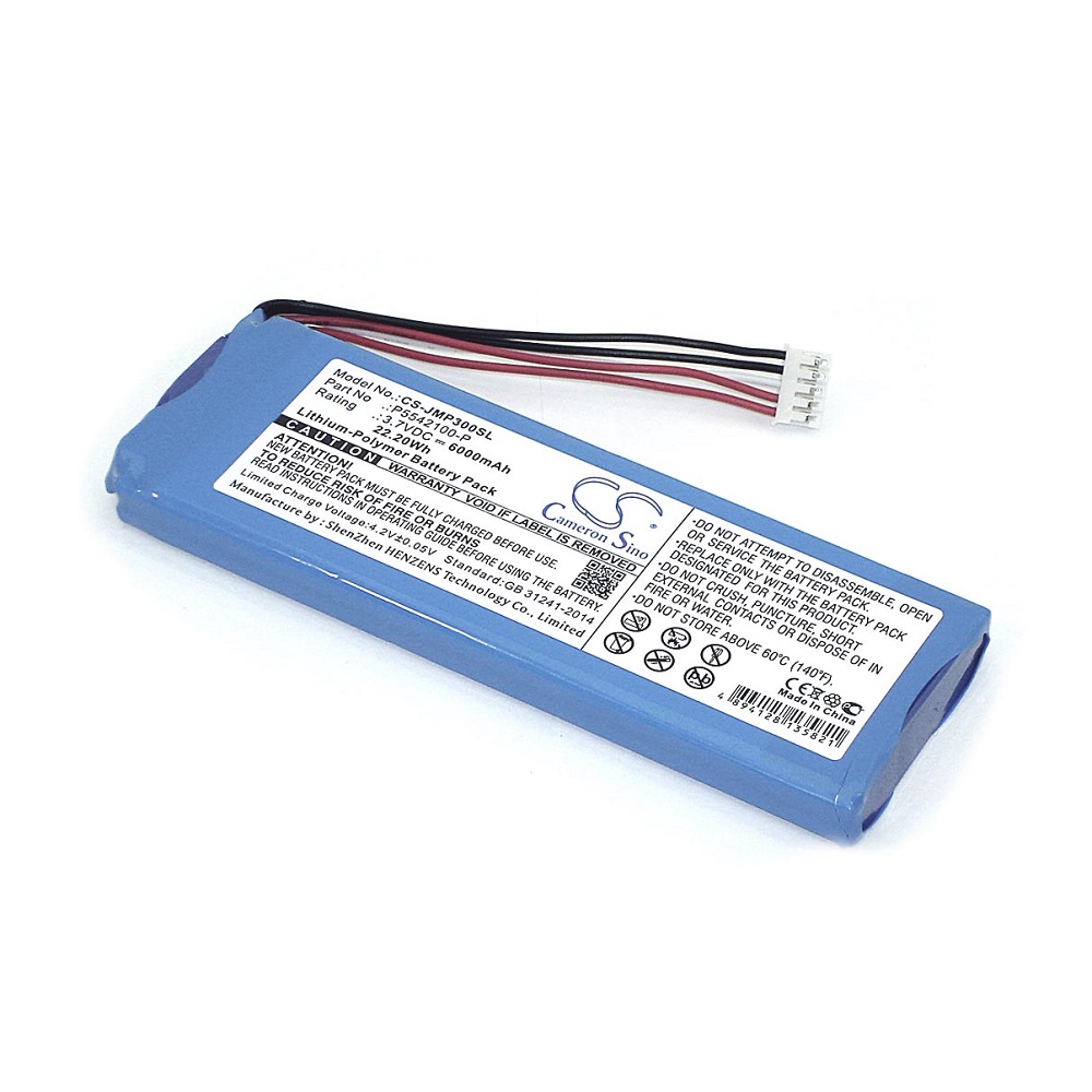 Аккумуляторная батарея CameronSino CS-JMP300SL для JBL Pulse 3  3.7V  6000mAh  22.20Wh