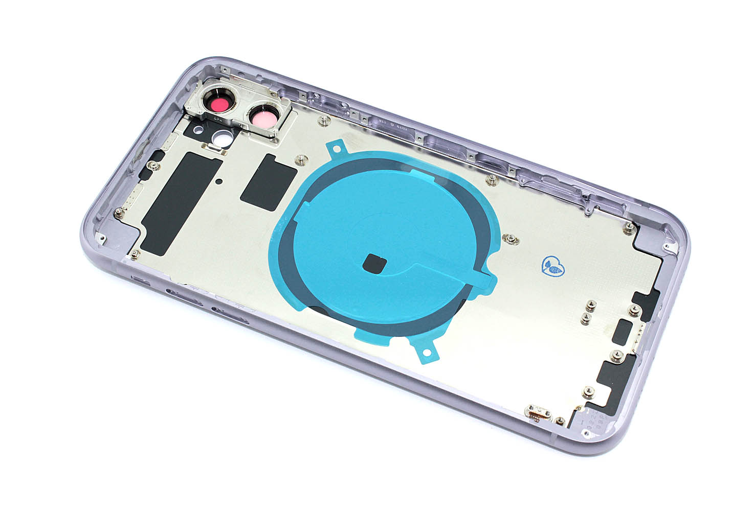 Задняя крышка (корпус) в сборе с рамкой для Apple iPhone 11 фиолетовая