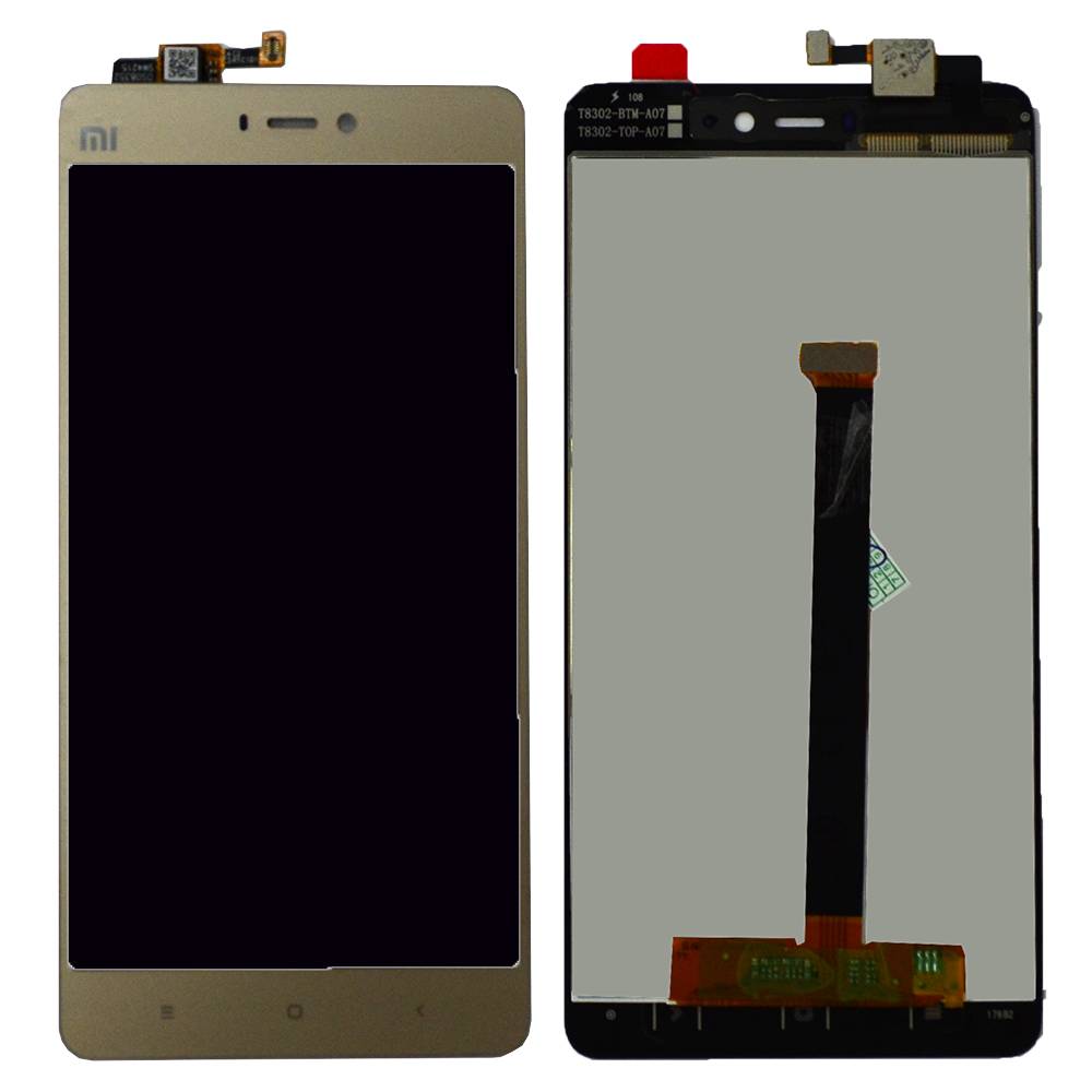 Дисплей Xiaomi Mi 4S + тачскрин золото (матрица orig)