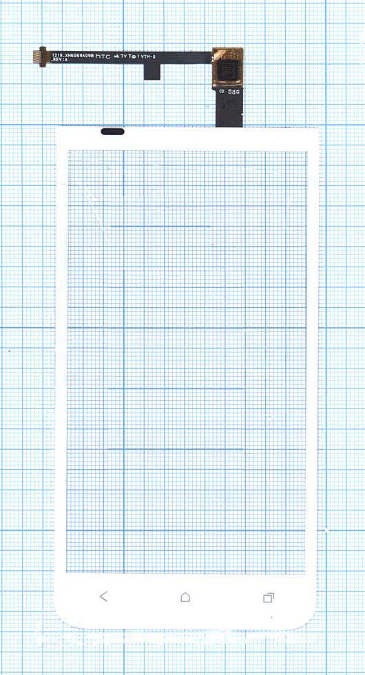 Сенсорное стекло (тачскрин) для HTC One XC X720d белое