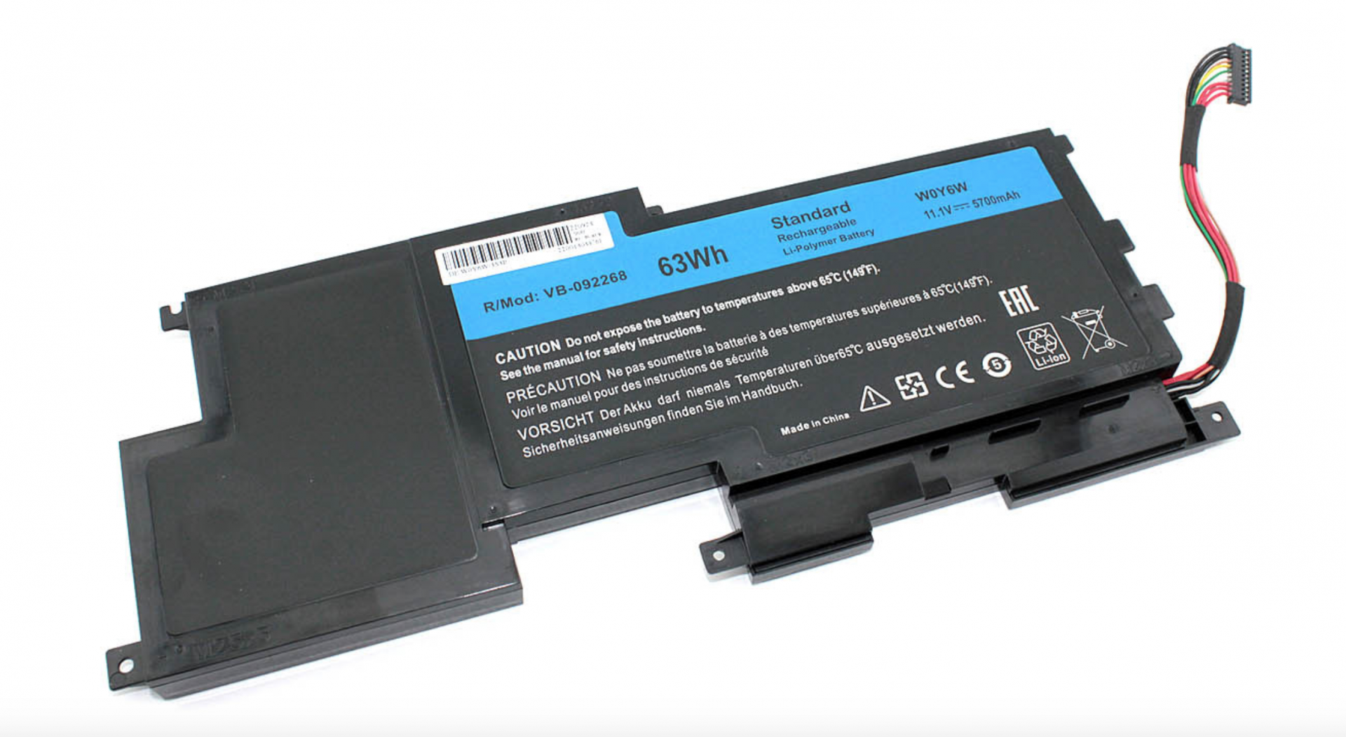 Аккумулятор Dell XPS M1210 11.1V, 5700mAh, OEM