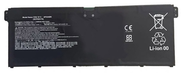 Аккумуляторная батарея для ноутбука Acer Swift Go SFG14-71 (AP22ABN) 11.67V 65Wh