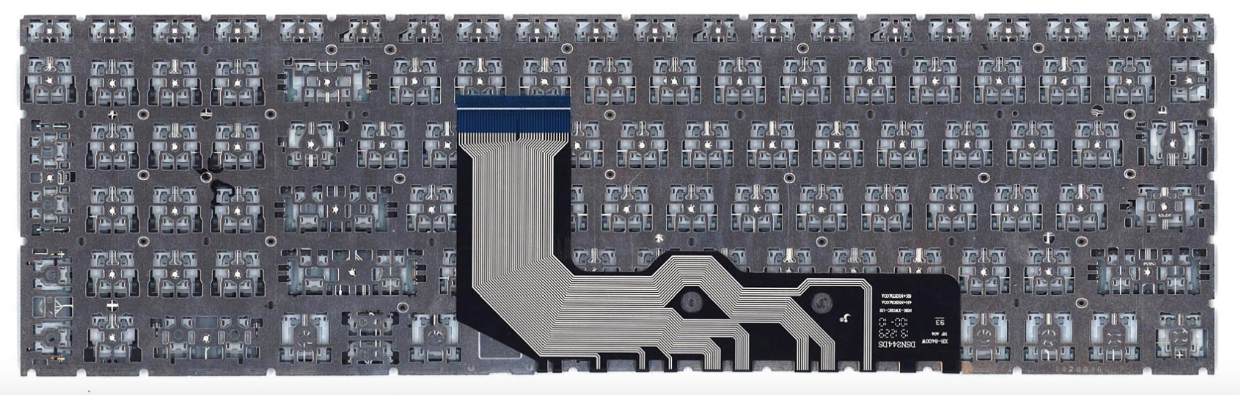 Клавиатура HP Envy 15-ED серебристая, с подсветкой, OEM