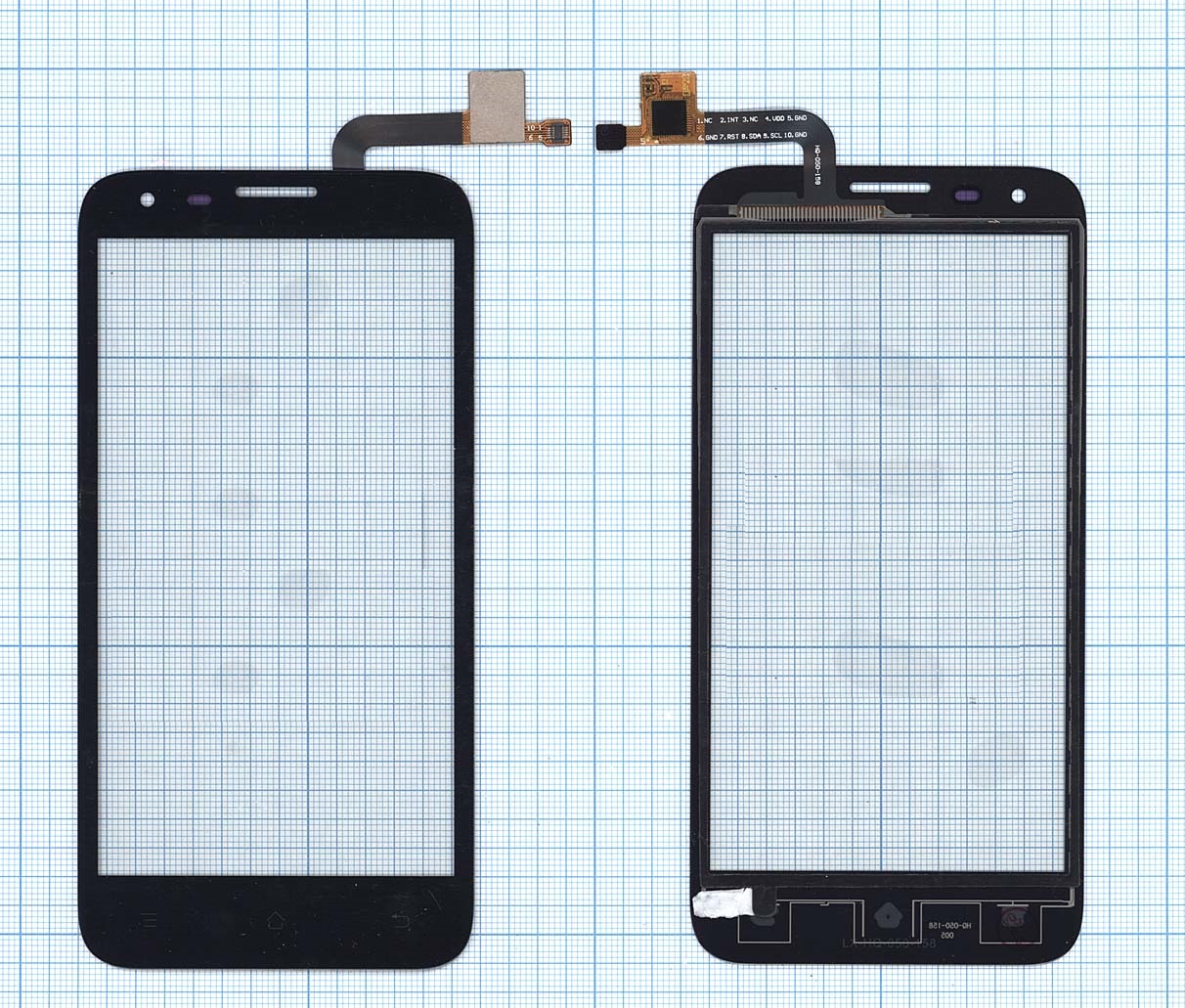 Сенсорное стекло (тачскрин) для Fly IQ454 EVO Tech 1 черное