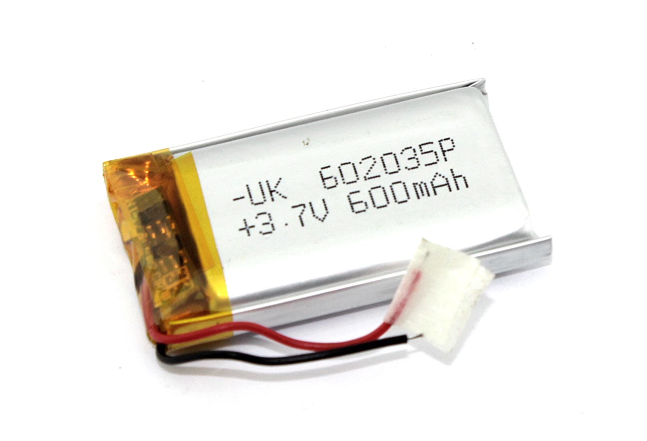 Аккумулятор Li-Pol (батарея) 6*20*35мм 2pin 3.7V/600mAh