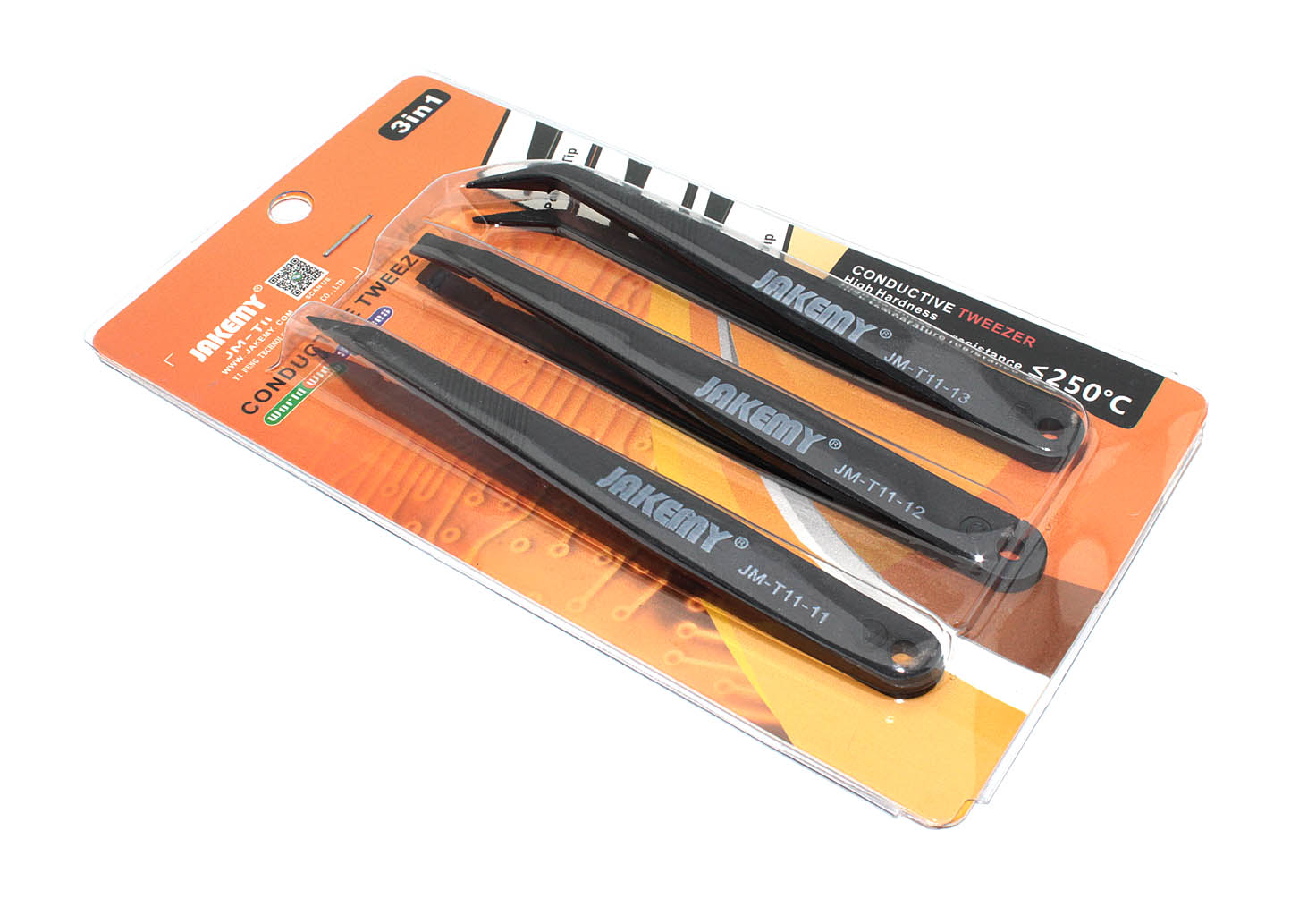 Набор антистатических пинцетов Jakemy JM-T11