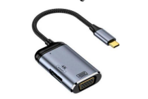 Кабель Type-C на VGA + HDMI + PD