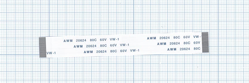 Шлейф универсальный 24pin, шаг 0,8мм, длина 10см