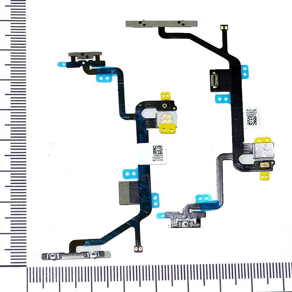 Шлейф iPhone 8 + кнопка включения + кнопки громкости + микрофон + вспышка