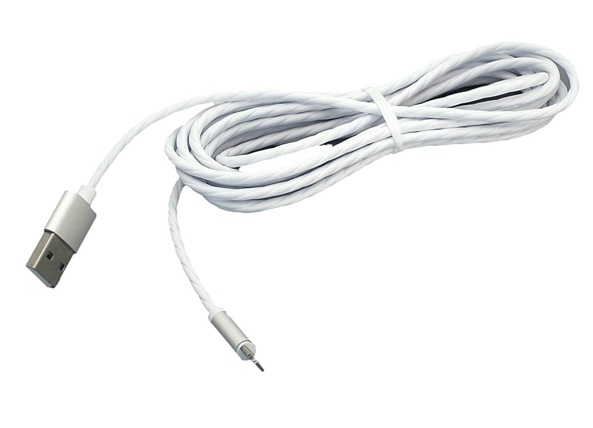 Кабель для зарядки Apple Lightning 8Pin. 3m. Белый