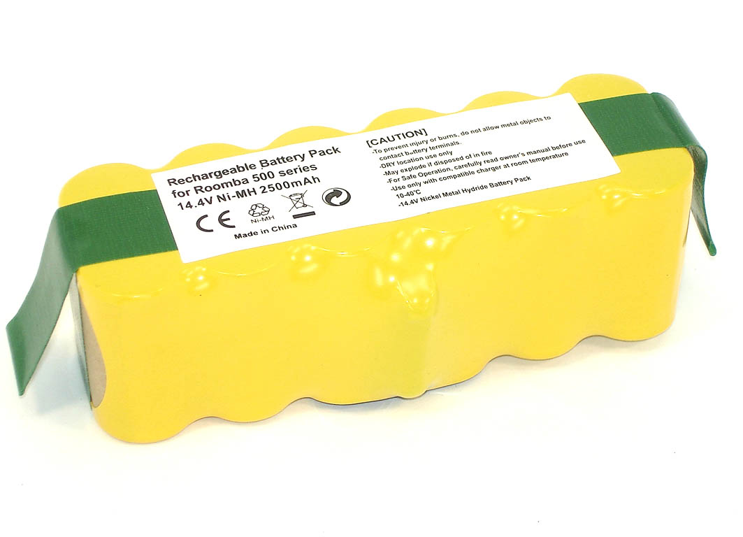 Аккумулятор для iRobot Roomba 500, 510, 530, 560, 780, 800, 900 NI-MH 14.4V 2500mAh