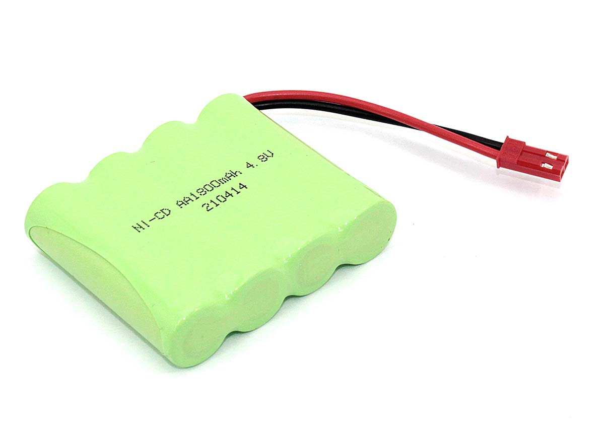 Аккумулятор Ni-Cd 4.8V 1800 mAh AA Flatpack разъем JST
