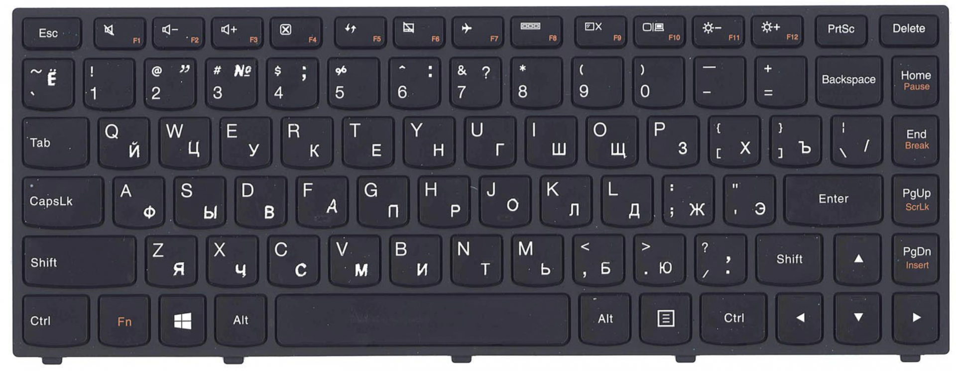 Клавиатура Lenovo IdeaPad Yoga 13 Original, б/у