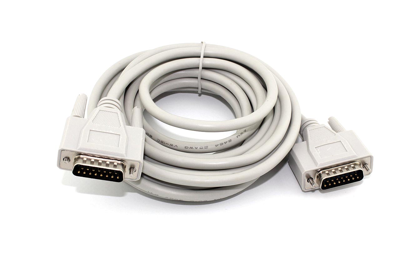 Кабель с разъёмами DB15 папа-папа 5 м