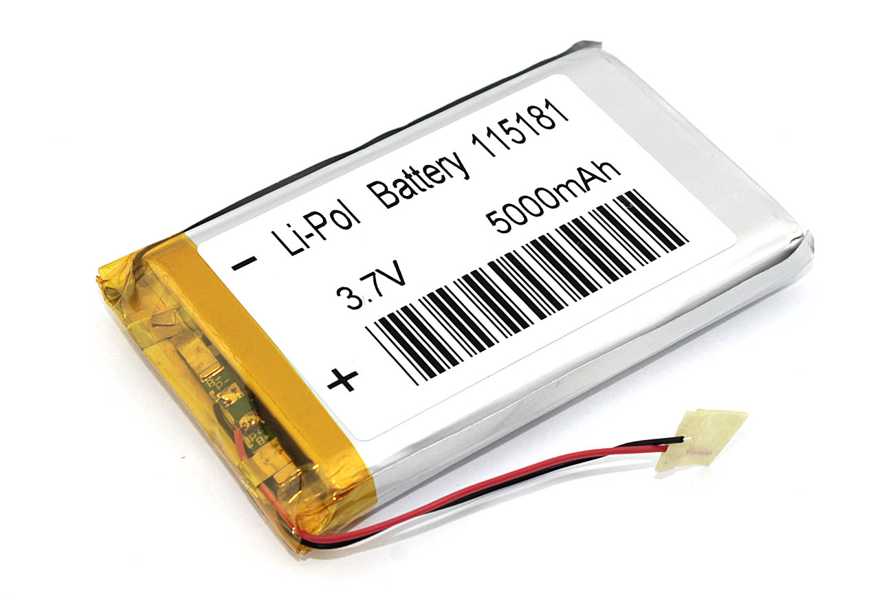 Аккумулятор Li-Pol (батарея) 11*51*81мм 2pin 3.7V/5000mAh