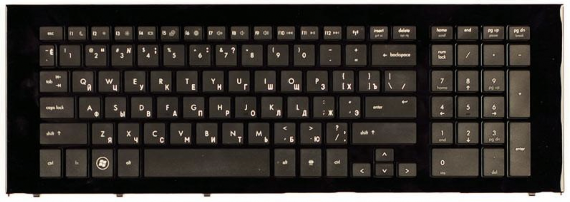 Клавиатура HP ProBook 4720s с рамкой, OEM