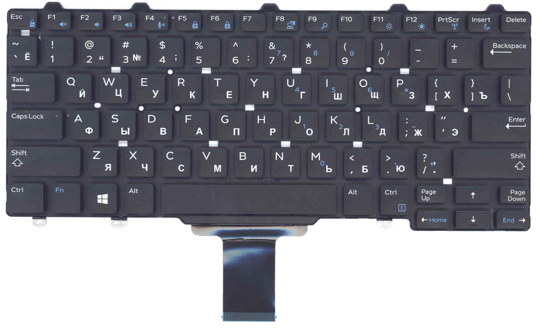 Клавиатура DELL Latitude E5270 без подсветки, OEM