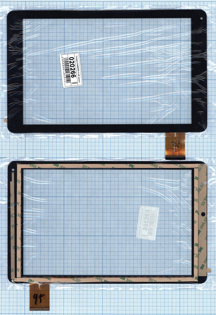 Сенсорное стекло (тачскрин) CN068FPC-V1 SR черное