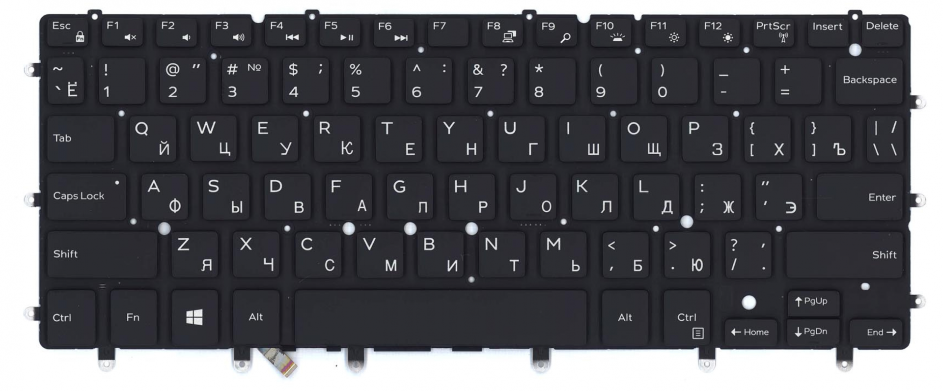 Клавиатура DELL Precision 5530, 5530-6931 с подсветкой, OEM