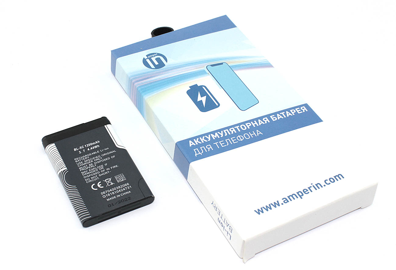 Аккумуляторная батарея Amperin для Nokia 1100/130/130 (BL-5C) 1200mAh