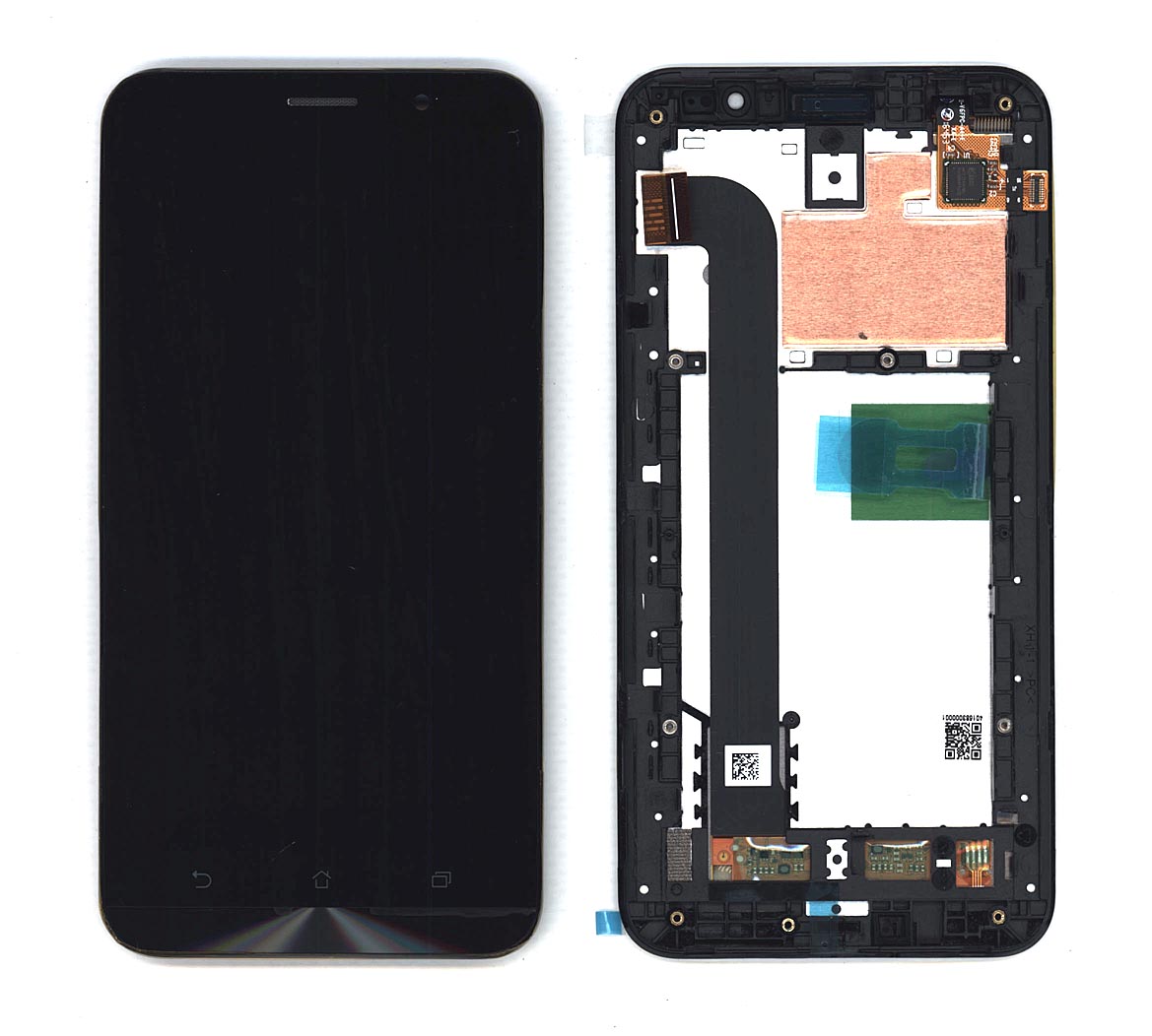 Дисплей для Asus ZenFone Go ZB552KL черный с рамкой