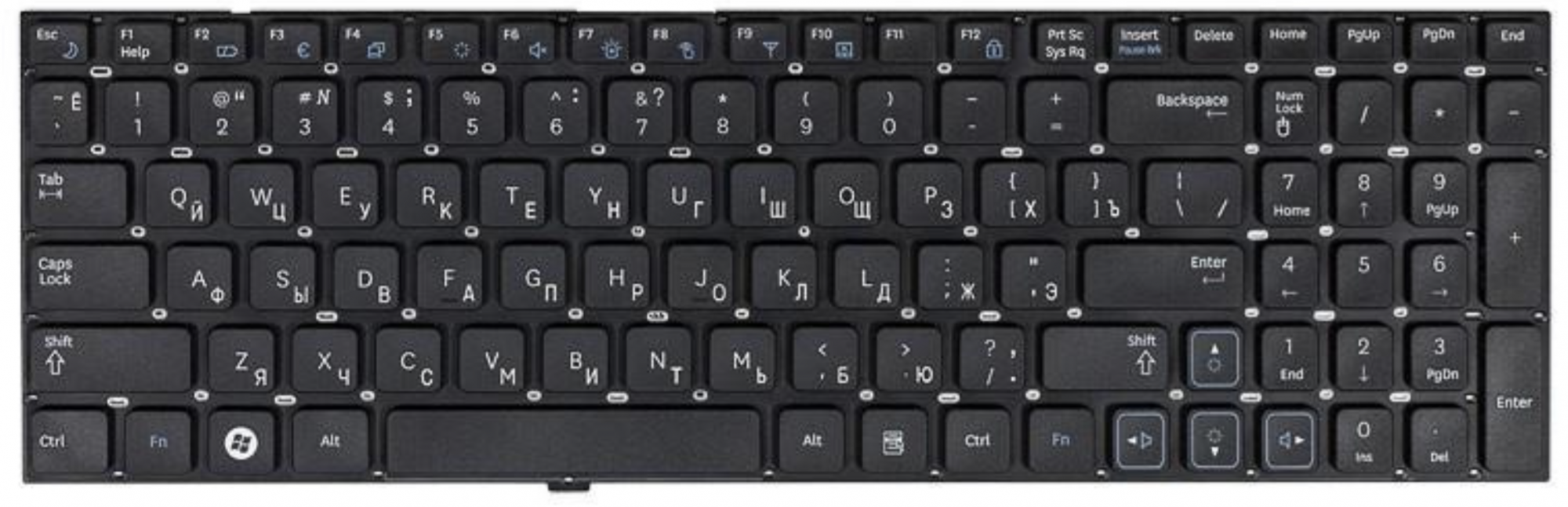 Клавиатура Samsung RV513 OEM