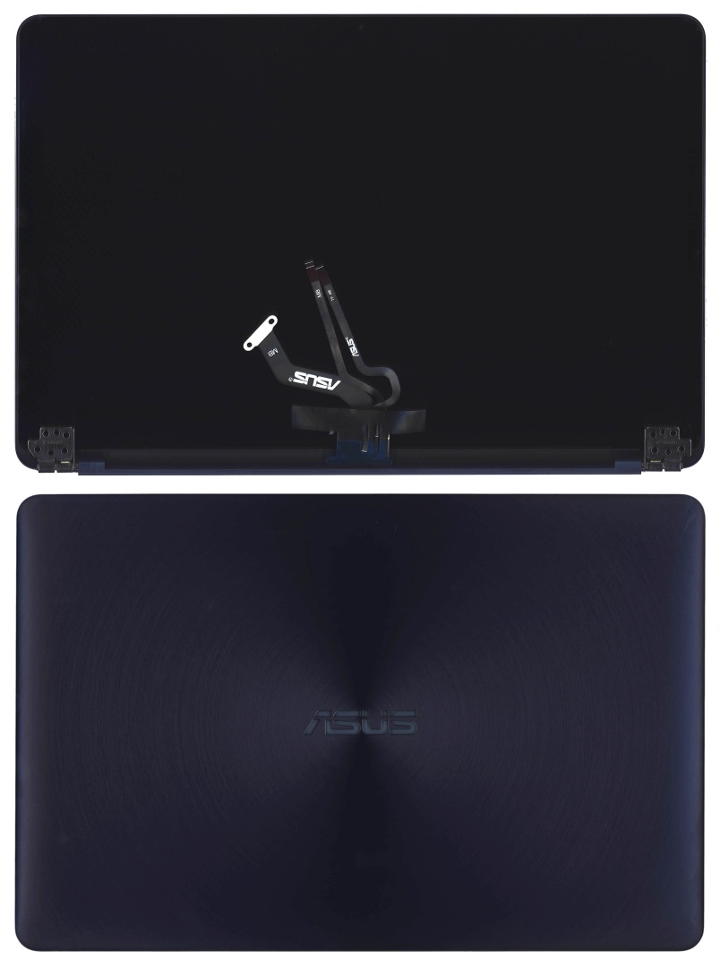 Крышка для Asus Zenbook UX550VD FHD с тачскрином синяя (глянцевая)