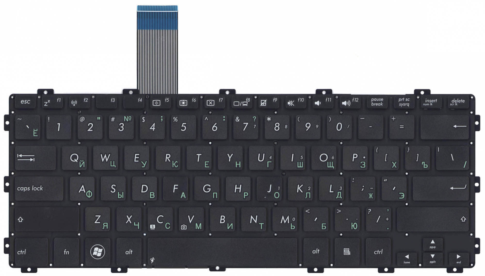 Клавиатура Asus X301A чёрная, OEM