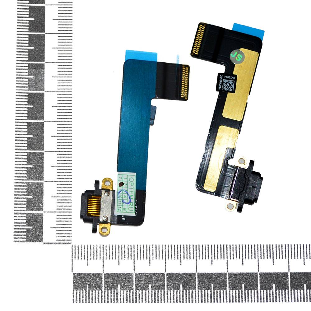 Шлейф iPad mini + разъем зарядки черный orig Factory