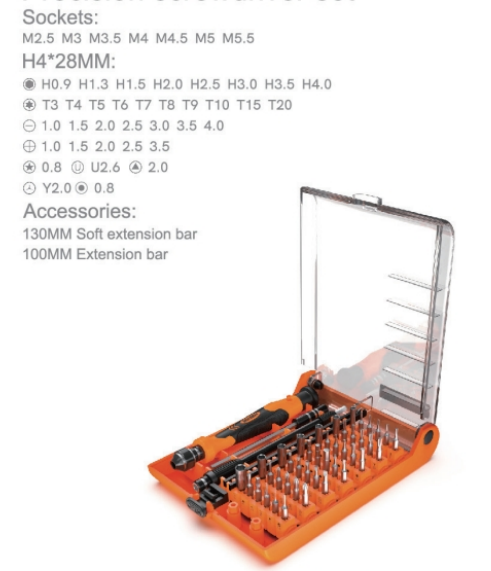 Отвёртка с набором бит Jakemy JM-8130