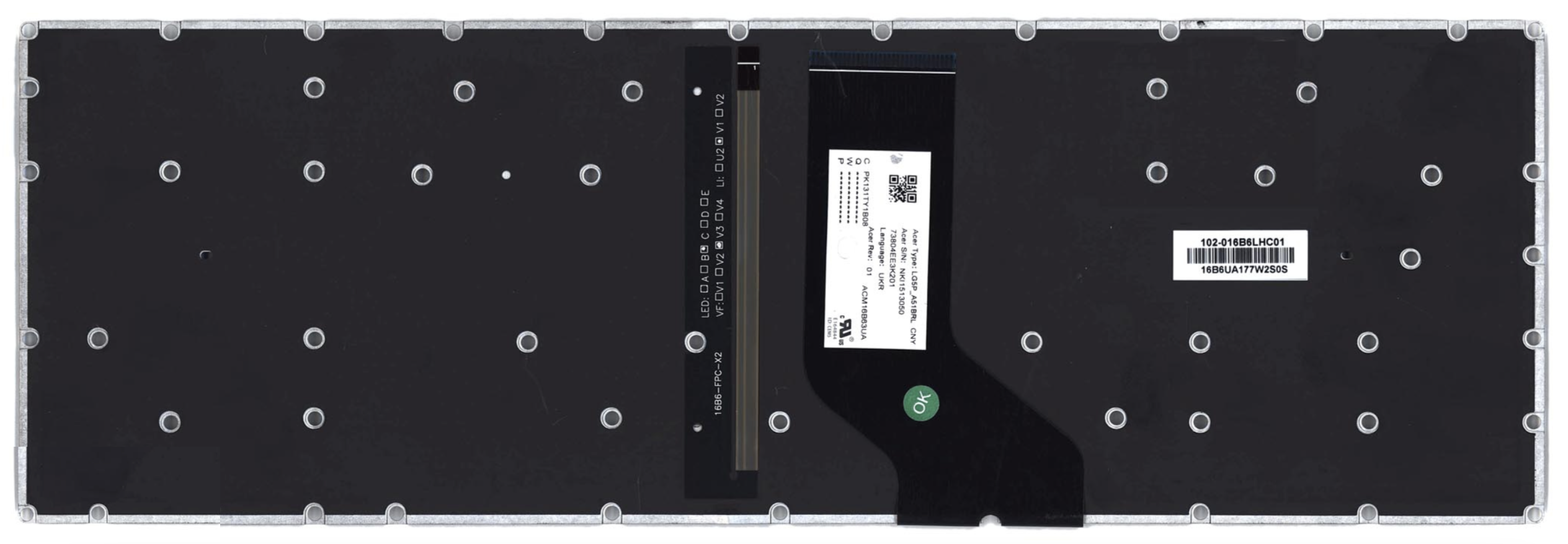 Клавиатура Acer Predator Helios 300 G3-572-72YF с подсветкой, OEM