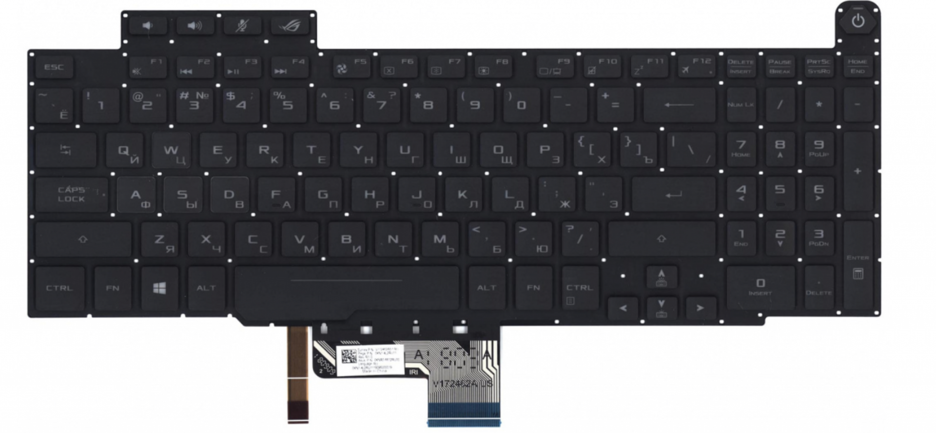 Клавиатура ASUS ROG GM501GM-EI032 с подсветкой, OEM