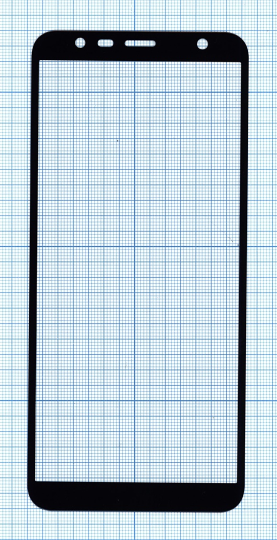 Защитное стекло для Samsung Galaxy J4 Plus (2018) черное