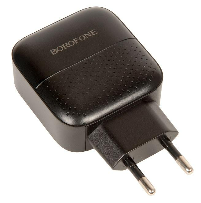 Блок питания (сетевой адаптер) BOROFONE BA46A Premium, USB, Type-C, PD, 18W, 5V, 3.0A, черный