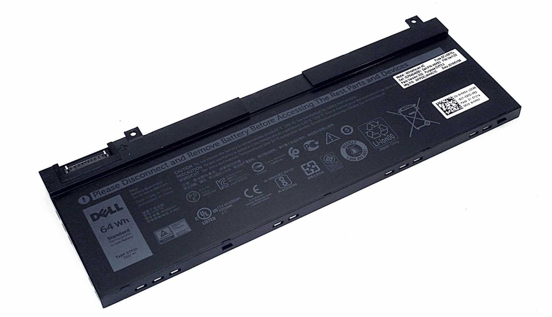 Аккумулятор DELL Precision 7530, 7530-6962 7.6V, 8000 mAh, Original