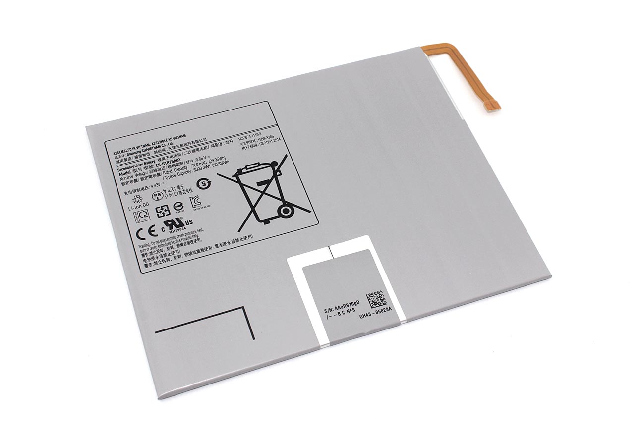 Аккумуляторная батарея EB-BT875ABY для  Samsung Galaxy Tab S7 SM-T875 3.86V