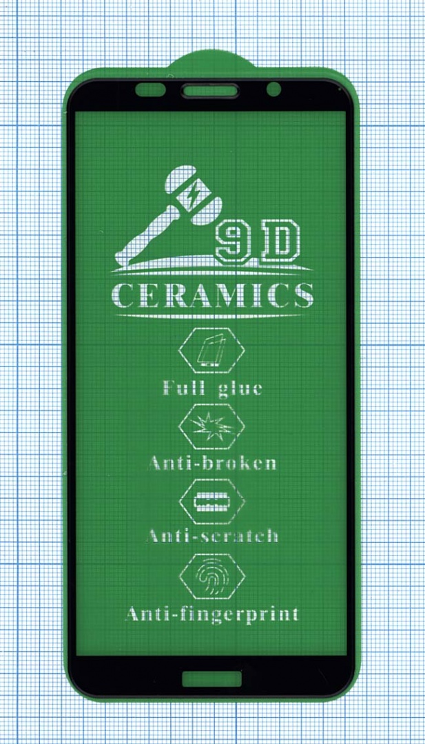 Керамическая пленка (стекло) для Huawei Honor 9S черная