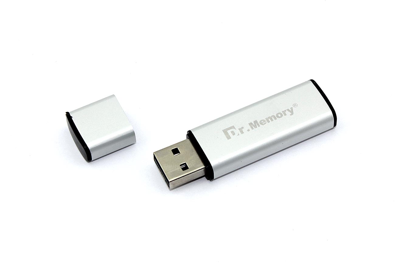 Флешка USB Dr. Memory 009 8Гб, USB 2.0, серебристый