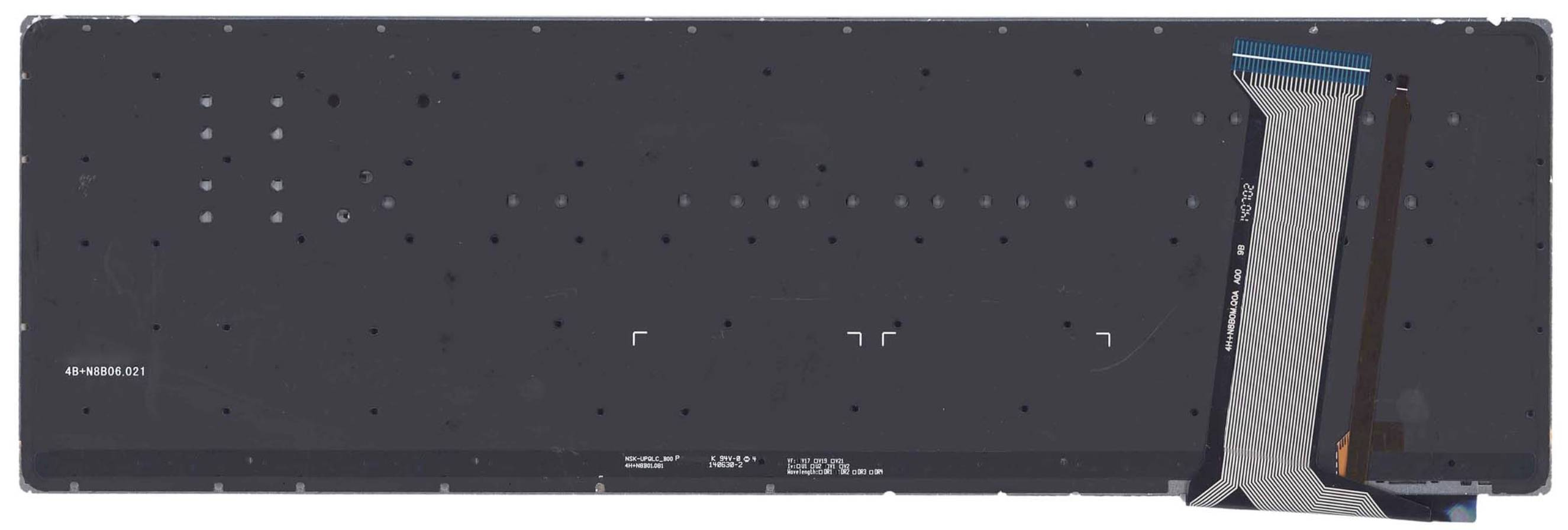 Клавиатура ASUS N751JX без рамки, с красной подсветкой, OEM