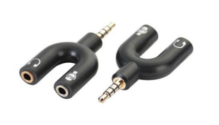 Разетвитель наушники и микрофон mini jack