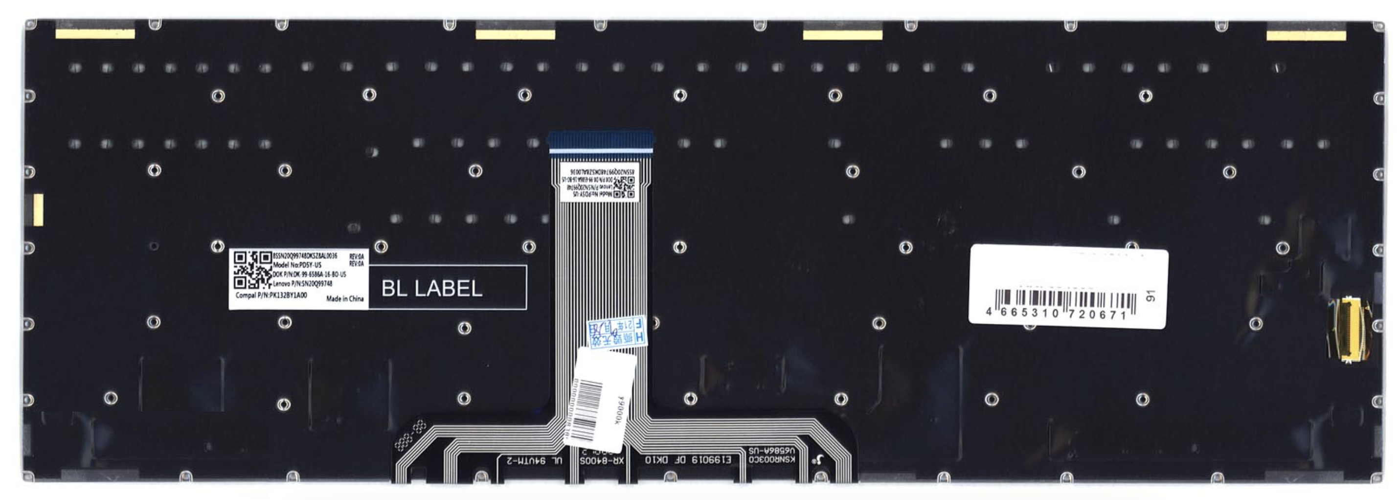 Клавиатура LENOVO Legion Y740-15ICHg с подсветкой, OEM